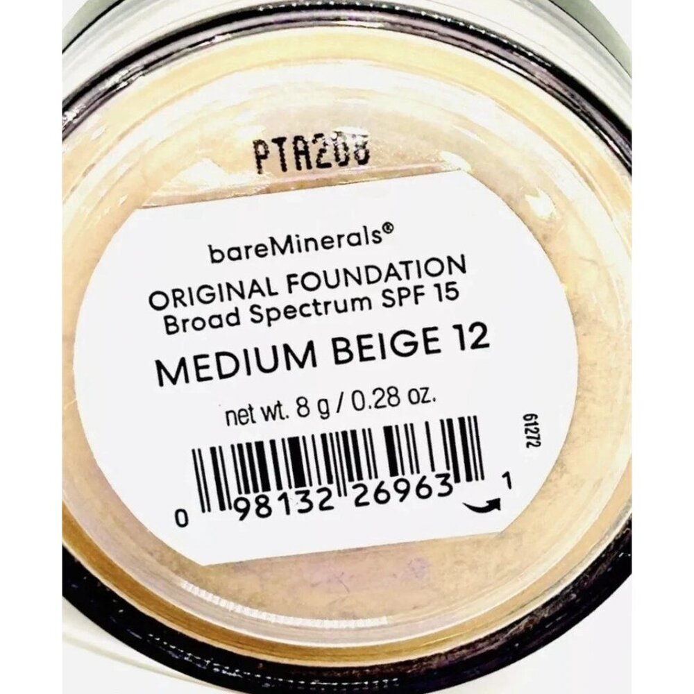 bareMinerals SPF 15 Original Loose Powder Foundation - Medium Beige 12  3 JARS - Picture 3 of 6